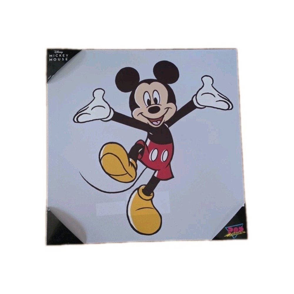 Mickey Mouse Canvas Wall Art Pop Creations/Disney 16" X‎ 16" #1165